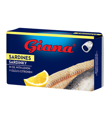 Sardine u suncokretovom ulju sa limunom 125g