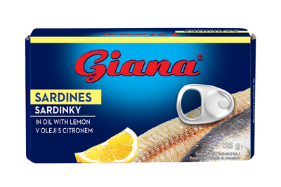 Sardine u suncokretovom ulju sa limunom 125g
