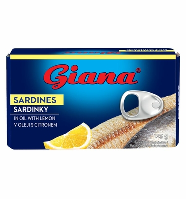 Sardine u suncokretovom ulju sa limunom 125g