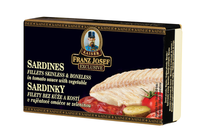 Fileti sardine u paradajz sosu sa povrćem 90g
